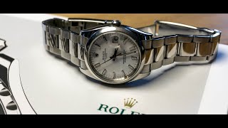 Rolex Oyster Perpetual Date 115200 Unboxing  34mm Watch [upl. by Dachy]