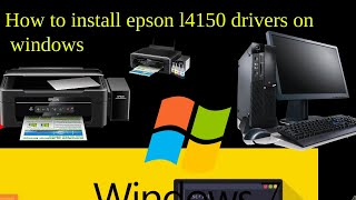 How to install epson l4150 drivers on windows [upl. by Narut]