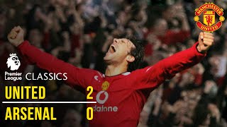 Manchester United 20 Arsenal 0405  Premier League Classics  Manchester United [upl. by Aidiruy565]