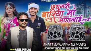 SHREE SAWARIYA DJ PART3  12 घूगरी बारिया मा 16 घूगरी सोलिया मा  Anil Piplaj Timli Songs 2024 [upl. by Inamik346]