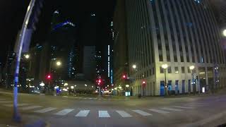 Chicago Illinois  Wacker Drive Through The Heart Of Downtown At 4AM  March 2022 [upl. by Anneiv122]