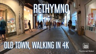 Rethymnon Old Town  Crete Walking in 4K resolution [upl. by Yengac]