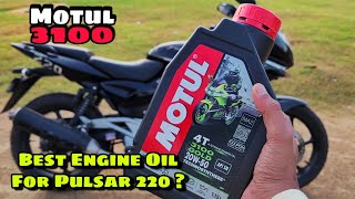 Motul 3100 Gold 20W50  Best Engine Oil For Pulsar 220   Pulsar 220F Engine Oil [upl. by Elokyn515]