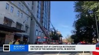 Fire breaks out at Contessa restaurant in Boston [upl. by Duane747]