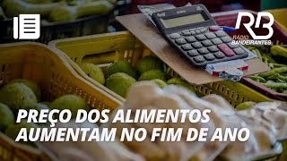 Alimentos disparam de preço no fim de ano [upl. by Atteyram]