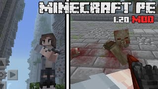 ❤️👉EL MEJOR MOD de APOCALIPSIS ZOMBIE para minecraft pe 120 [upl. by Elocan]