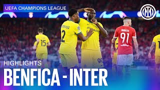 BENFICA 02 INTER  HIGHLIGHTS  UEFA CHAMPIONS LEAGUE 2223 ⚽⚫🔵🇬🇧 [upl. by Sneve]