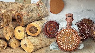 Incredible Process of Making Wooden Clock  Amazing Woodworking Project [upl. by Gagne]