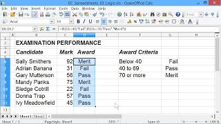 Spreadsheets 3 IF Statements [upl. by Yecnahc]