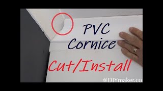 Polystyrene Cornice InstallationCutting  Easy Practical Guide [upl. by Ahsienek]