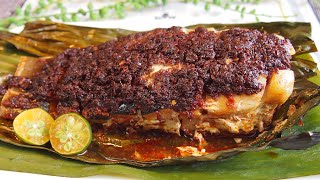 OvenBaked Sambal Fish • Stingray 叁巴魔鬼鱼 Ikan BakarPanggang Recipe • Singapore Sambal Chilli Fish [upl. by Audsley]