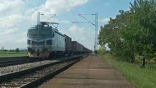 PIMK 1141378 ON CONTAINERS AS TRAIN NUMBER 63919 PASSING Nozrina  26042024 [upl. by Pippy]