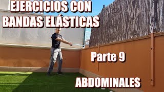 ►Ejercicios para ABDOMINALES con BANDAS ELÁSTICAS 🔥🔥🔥10 EJERCICIOS [upl. by Nosreip]