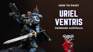 How to paint Grimdark Ultramarines Uriel Ventris [upl. by Yllaw]