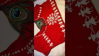 Warli panting on blouse 😊🧿✨shorts viralvideo warlipaintings [upl. by Tracey]