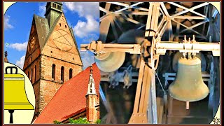 Hannover Marktkirche Glocken der Evangelische Lutherische Kirche Teilgeläut [upl. by Bound]