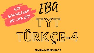 EBA TYT Türkçe Deneme 4 Part 1 [upl. by Magner132]