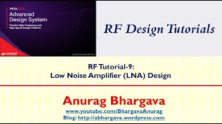 RF Design9 RF LNA Design  Concept to Implementation [upl. by Divad]