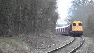 20s amp 7X09 Sinope fc Coleorton on the Leicester to Burton line Wed 20032013 [upl. by Ainar918]