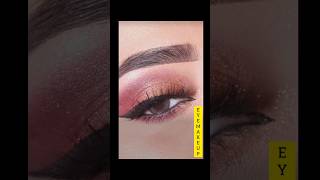 Pink soft easy eye makeup tutorial with easy technique shorts eyemakeuptutorial diymakeup [upl. by Eniruam]