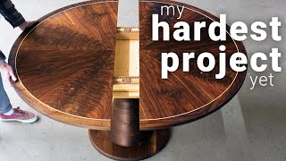 Building an Expandable Pedestal Dining Table — My most ambitious build yet [upl. by Ihteerp]