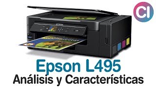 Impresora Multifuncional Epson L495 con WIFI Análisis y Características [upl. by Gypsie]