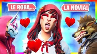 ¿DERIVA ROBA NOVIAS  Pelicula de Fortnite de AMOR Historia de Amor [upl. by Cis]