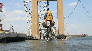 Significant Progress Made in Baltimore Bridge Collapse Cleanup April 2024 [upl. by Helban]