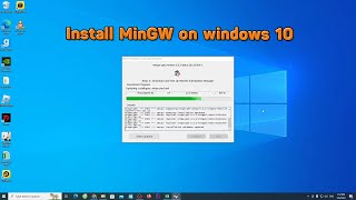 How to download MinGW w64 installation on Windows 10 [upl. by Lekzehcey]