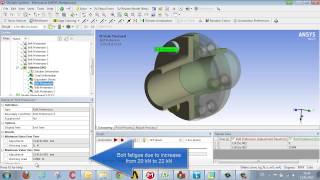 CADFEM Tutorial No5 – Evaluating Bolts using ANSYS® Workbench™ [upl. by Ayarahs210]