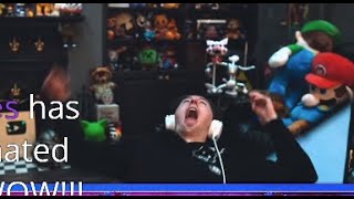 Dawko receive an 1K donation from DAgames and fall from his chair [upl. by Eardnaed492]