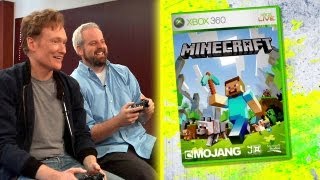 Clueless Gamer Conan OBrien Reviews quotMinecraftquot  CONAN on TBS [upl. by Christianson]