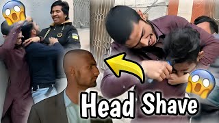 Head Shave Prank With Friend 😂😅Umer ki tind Kardi😅😍 Bohat Bura kiya💔🥹headshave prank [upl. by Kelila]