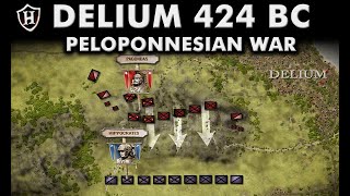 Battle of Delium 424 BC ⚔️ Athens takes on Sparta ⚔️ Peloponnesian War [upl. by Yellah]