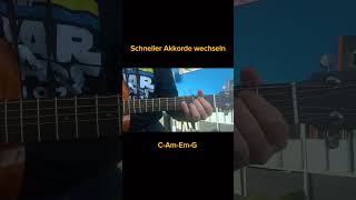 Akkorde schneller greifen mit diesem Trick gitarrelernen gitarrenlehrer gitarre [upl. by Chane]