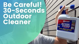 Be Careful Using 30 Seconds Outdoor Cleaner on Mildewed Fence [upl. by Karly]