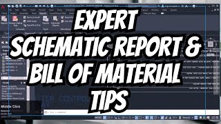 AutoCAD Electrical 71 Expert Tips for Generating Schematic Reports and BOM [upl. by Hahsia]