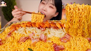 🔥SNS 전설의 레시피가 완제품으로 신라면 툼바투움바더 맛있게 먹는 방법 Shin Ramyun Toowoomba Mukbang Eatingshow ASMR [upl. by Mcgill]