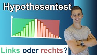 Hypothesentest  linksseitig oder rechtsseitig Wann nimmt man was Stochastik  Statistik Mathe [upl. by Dnalevelc]