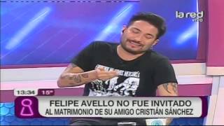 Felipe Avello no fue invitado al matrimonio de su amigo Cristián Sánchez [upl. by Meredith972]