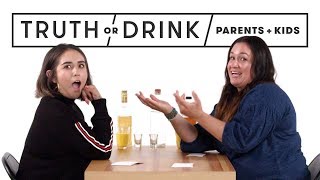 Parents amp Kids Play Truth or Drink  Truth or Drink  Cut [upl. by Anivlek]