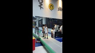 How about this set of somersault Xian somersault training Xian extreme stunt [upl. by Drandell382]