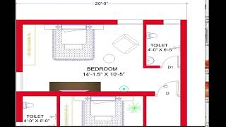 20 x 4695quot SMALL HOUSE DESIGN20x 4695quot GHAR KA NAKSHA 930 SQFT HOUSE PLANNORTH FACE PLAN [upl. by Enileve]