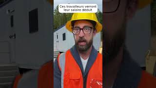 Ces travailleurs verront leur salaire déduit foryou youtubeshorts funny fake situation ⚠️ [upl. by Zerk]