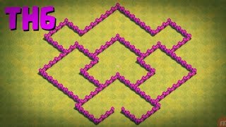 DISEÑO DE AYUNTAMIENTO NIVEL 6  ALDEA DEFENSIVA  Clash Of Clans En Español  TheFanger CoC [upl. by Lenny]