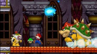 New Super Mario Bros DS 100 Walkthrough  World 8  Final Boss All Star Coins amp Secret Exits [upl. by Pete]