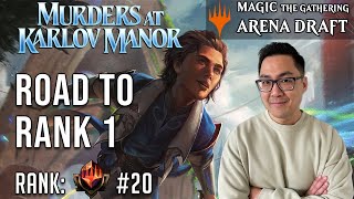 My Best MKM Draft Deck Ever  Mythic 20  Road To Rank 1  Murders At Karlov Manor Draft  MTG Arena [upl. by Joh172]