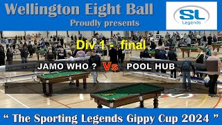 Sporting Legends Gippy Cup  Div 1  FINAL  Jamo Who v Pool Hub [upl. by Brott913]