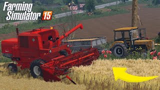 WIELKIE ŻNIWA PSZENICY 🚜 POLSKIE GOSPODARSTWO 🚜 OD ZERA DO MILIONERA 🚜FARMING SIMULATOR 2015 🚜 FS 15 [upl. by Hsirk]