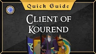 outdated Client of Kourend Guide Link in description and comments [upl. by Eerdua]